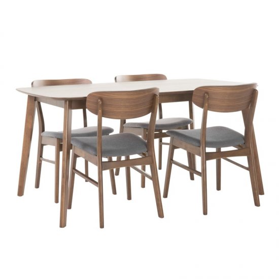 Jarrow 5 Piece Solid Wood Dining Set - Click Image to Close