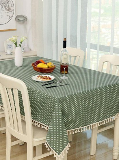 Countryside Style Inspissate Tablecloth Cotton Linen Table Cloth Home Decor - Click Image to Close