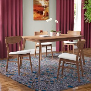 Jarrow 5 Piece Solid Wood Dining Set