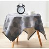 Nordic Style Inspissate Tablecloth Deer Plaid Pattern Cotton Linen Table Cloth Home Decor