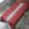 Classical Christmas Santa Elk Rectangular Tablecloth Home Dinning Table Christmas Decor