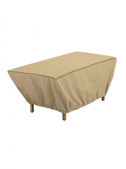 Waterproof Rectangular Patio Coffee Side Table Cover 48" Large Garden Outdoor Dustproof Cloth - Click Image to Close