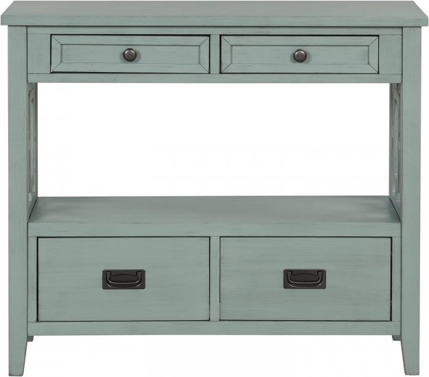 Open Shelf Console Table - Click Image to Close