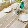 Japan Style Linen Cotton Tassel Table Cloth Rectangular Lace Edge Tablecloth For Wedding Dustproof Table Covers Home Textile