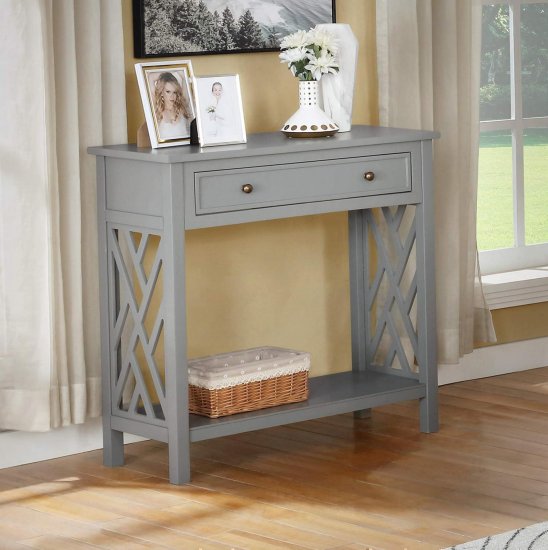 Wood Console Table - Click Image to Close