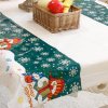 Christmas Disposable Tablecloth Festive Rectangle Table Cloth Xmas Tableware Dining Kitchen Tools