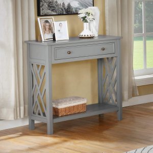 Wood Console Table