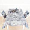 Nordic Style Inspissate Tablecloth Deer Plaid Pattern Cotton Linen Table Cloth Home Decor