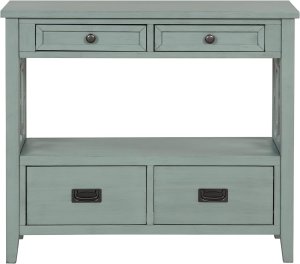 Open Shelf Console Table