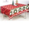 New Candy 150*180cm Classical Christmas Printed Table Cover Home Living Room Christmas Dinning Tablecloth Dec