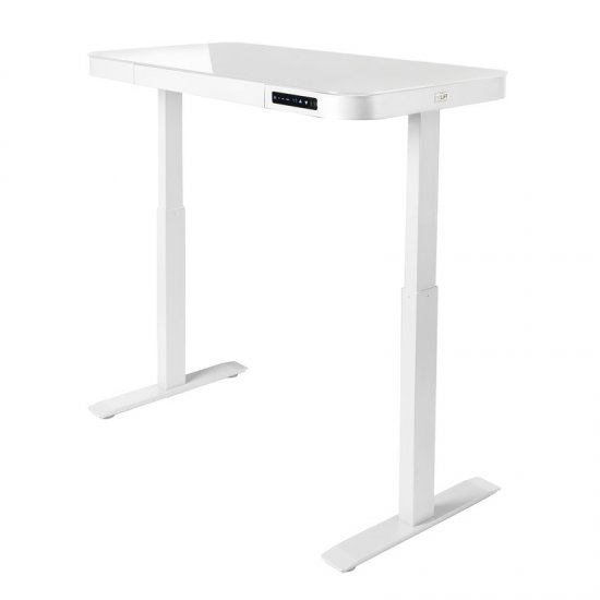 Seville AIRLIFT® Electric Height Glass Standing Desk - Click Image to Close