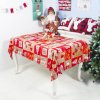 150x180cm Retro Christmas Washable Tablecloth Home Dinning Table Christmas Decor Table Cover