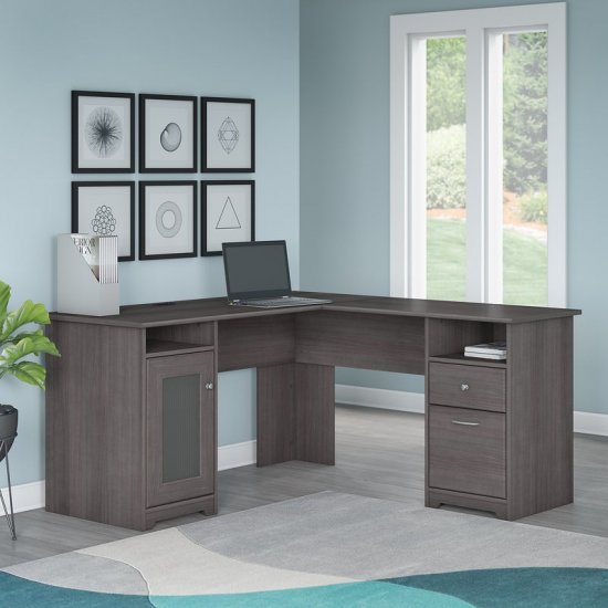 Hillsdale L-Shape Desk - Click Image to Close