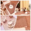 Incredible Food 12''x120'' Sparkly Rose Gold Shine Sequin Table Cloth Dinner Wedding Party Decor