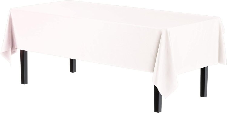 Rectangle Table Cover-White - Click Image to Close