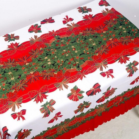 New Candy 150*180cm Classical Christmas Printed Table Cover Home Living Room Christmas Dinning Tablecloth Dec - Click Image to Close