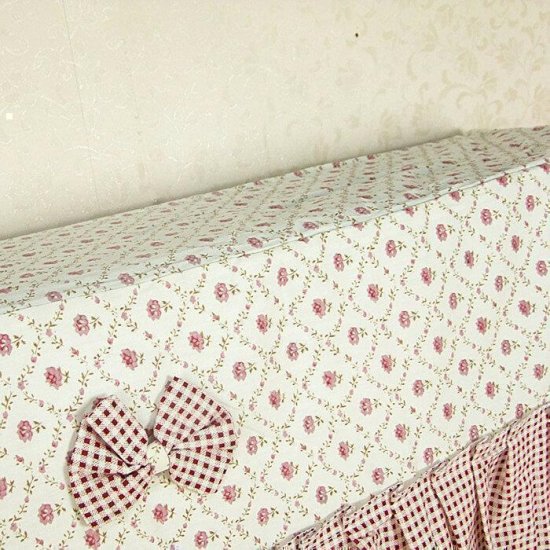 Cotton Air Conditioning Cover Butterfly Flower Pattern Hanging Cover Cloth Dust Cover - Click Image to Close