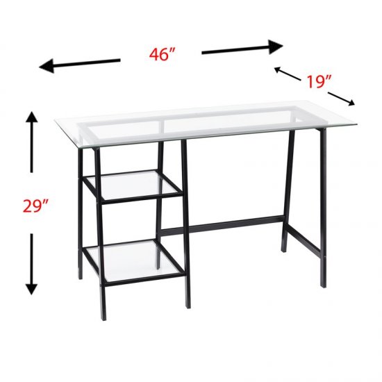 Keston Glass Writing Desk - Click Image to Close