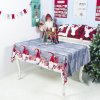 150x180cm Retro Christmas Washable Tablecloth Home Dinning Table Christmas Decor Table Cover