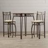 Barcelona 3 Piece Counter Height Pub Table Set